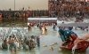 Religious Believers in a polluted River