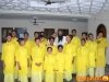Students at the Ashram with Swami Balendu and his Sister