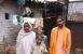 Richa and Baldau with their father and grandmother