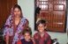 Rohit with his mother and sister