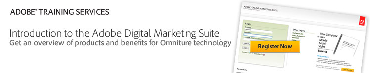 Introduction to the Adobe Online Marketing Suite: Get an overview of products and benefits for Omniture technology