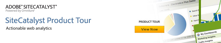 SiteCatalyst Product Tour - Actionable Web Analytics