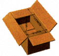 Package made of corrugated cardboard