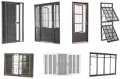 Doors made of aluminiun profile