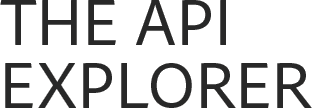 The API Explorer