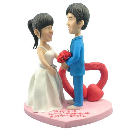 软陶公仔 领导结婚送什么好 婚庆公仔