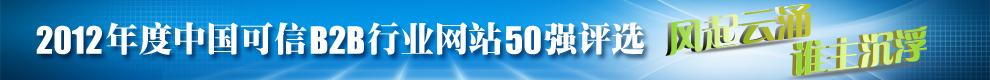 2012年度中国可信B2B行业网站50强评选