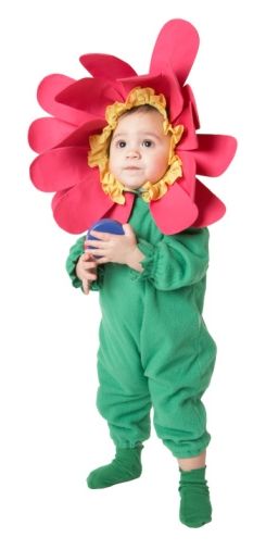 picture of baby in flower costume