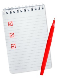 picture of notepad checklist