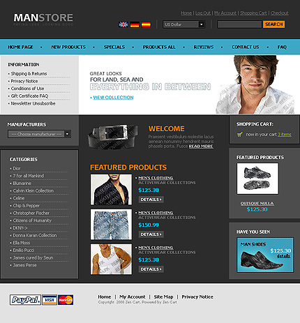 Sample template preview