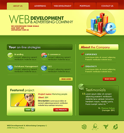 Sample Silverlight template preview