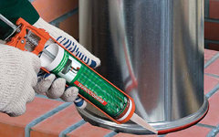 Термостойкий герметик для монтажа дымохода в подарок при покупке печки.