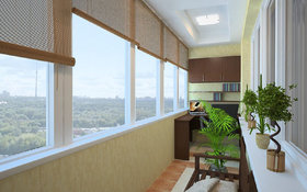 При заказе балкона под ключ установка одной потолочной сушки и вывод освещения до 2-х точек - бесплатно. - Ардом / Ardom