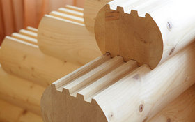 Скидка 10% на профилированный брус и оцилиндрованное бревно из зимнего леса. - Архилайн / Archiline