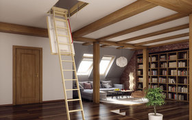 При покупке складной деревянной лестницы Fakro, каждому покупателю в подарок от 100 000 руб. - ИП Припута В. М.