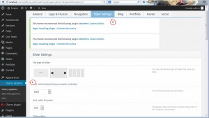 WordPress. How to change slides order in a slider (based on Cherry Framework-2