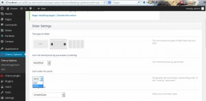 WordPress. How to change slides order in a slider (based on Cherry Framework-4