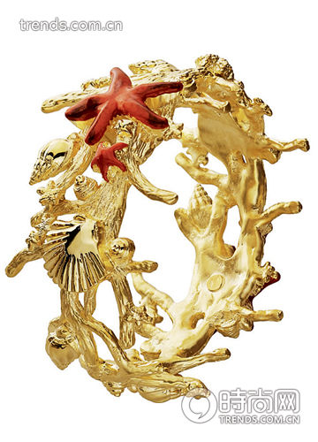 Gold Expressions2011 黄金新趋势珊瑚形戒指