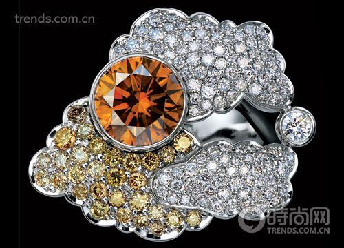 Jewellery Theatre高级珠宝18K 白金镶钻石乌云戒指
