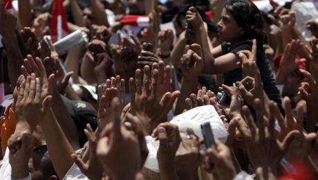 Place Tahrir, au Caire, le 8 juillet 2011.