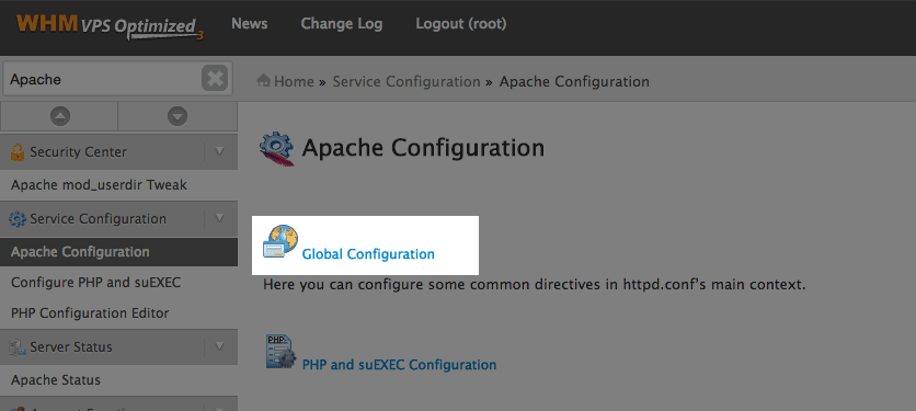 The global configuration.