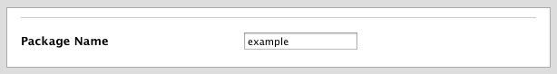 Package Name field