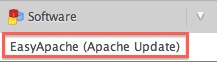 EasyApache in the Software section