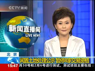 闲置土地处理公示 暂停8家交易资格