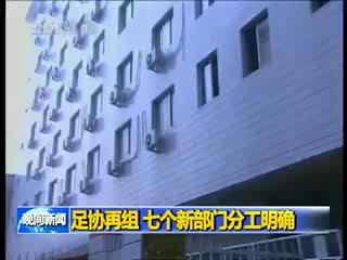 足协再组 七个新部门分工明确