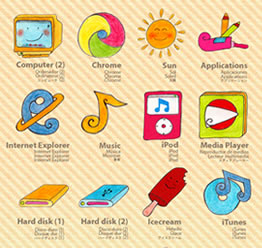 O Sunny Day Icon Set图标设计