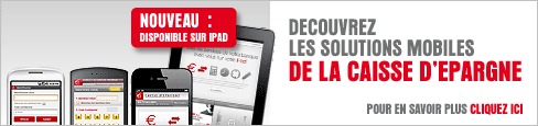 La Caisse d'Epargne maintenant sur votre IPAD