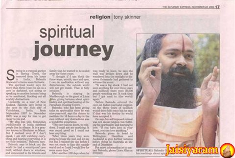 Newspaper Article of Blenheim