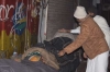 Distributing Blankets to the Homeless