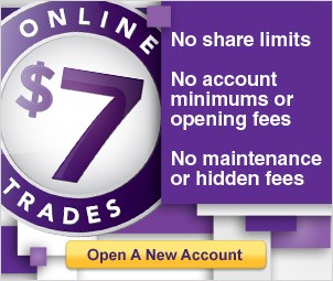 $7 Online Trades - Open a New Account